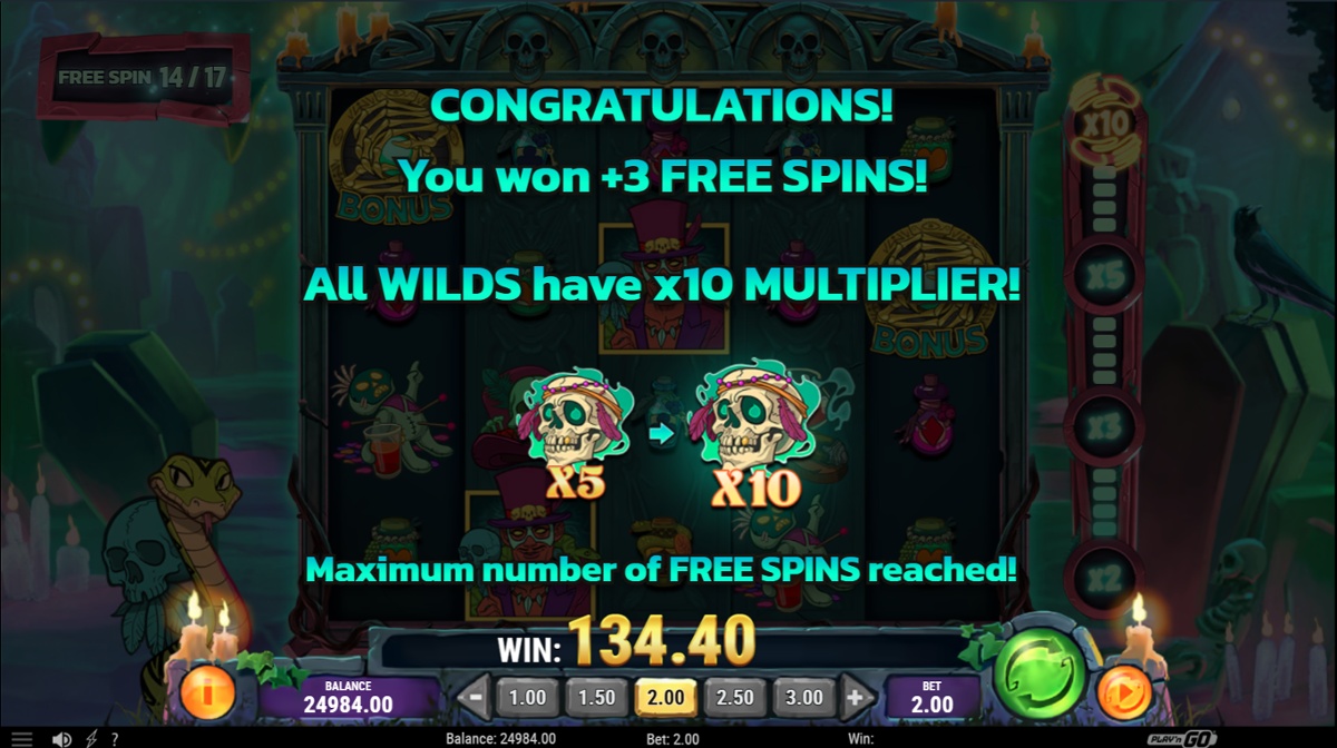 Baron Lord of Saturday - 10x Multiplier Free Spins