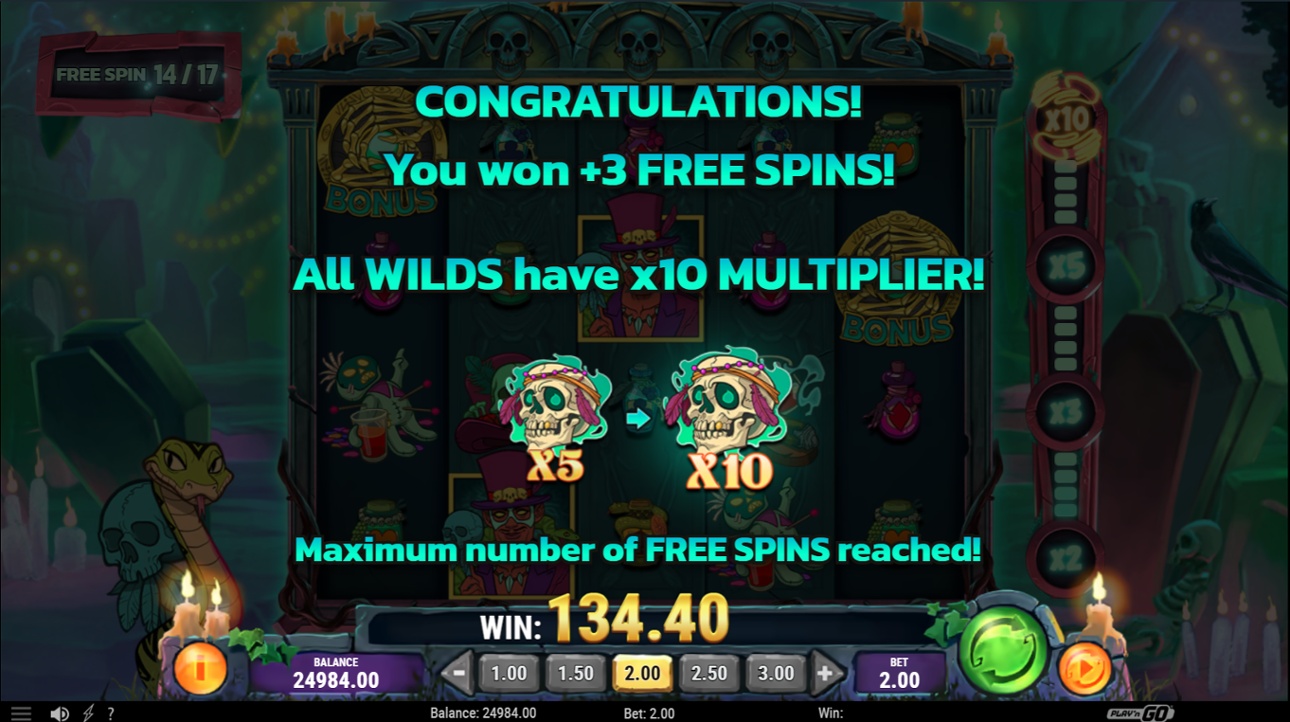 Baron Lord of Saturday - 10x Multiplier Free Spins