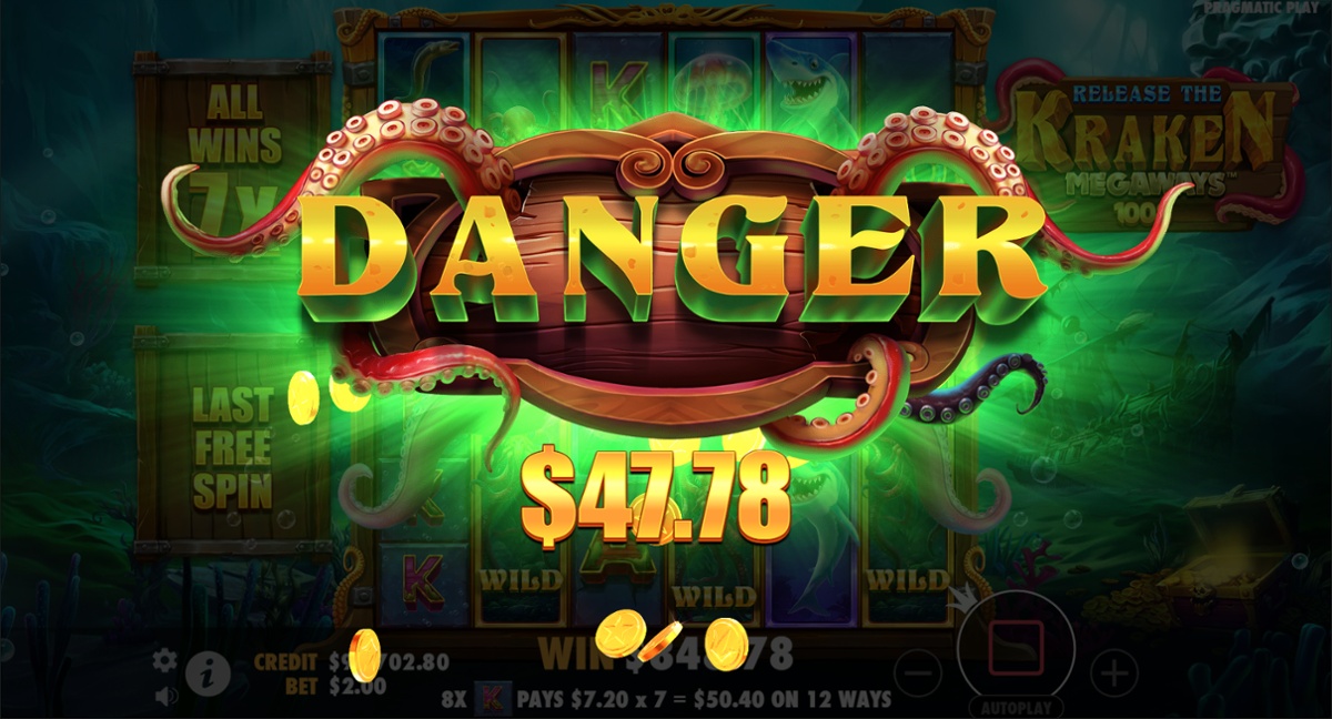 Release The Kraken Megaways big win