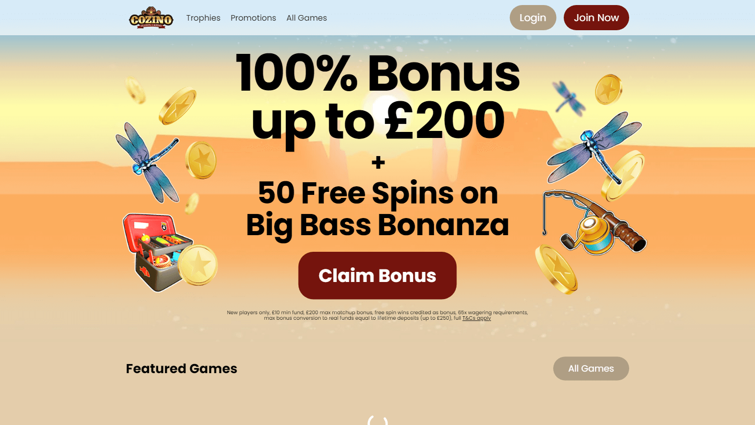 cozino_casino_homepage_desktop