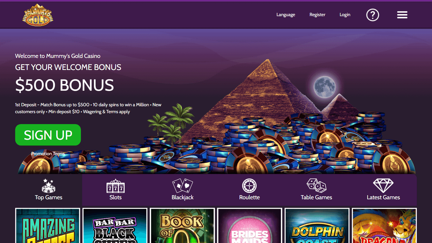 mummys_gold_casino_homepage_desktop