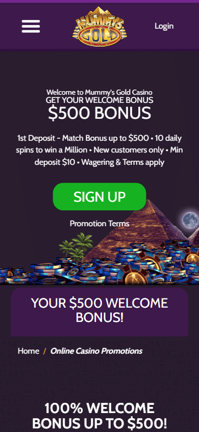 mummys_gold_casino_promotions_mobile