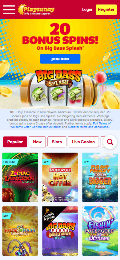 playsunny_casino_uk_homepage_mobile