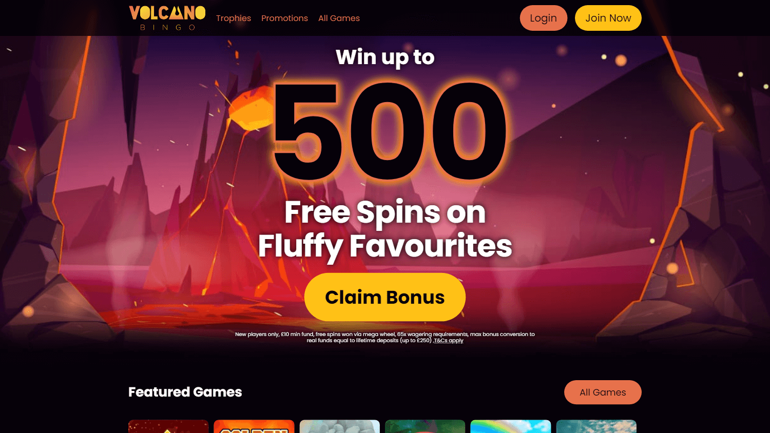 volcano_bingo_casino_homepage_desktop