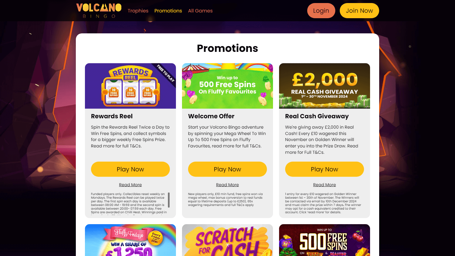 volcano_bingo_casino_promotions_desktop