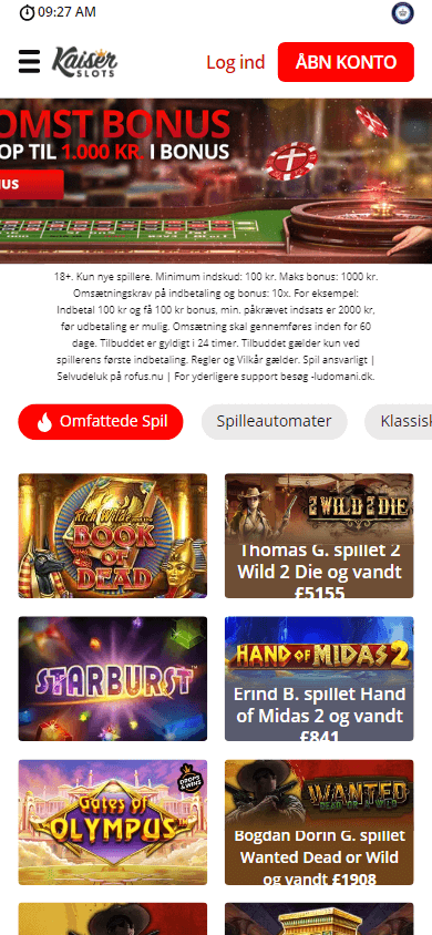 kaiser_slots_casino_dk_homepage_mobile