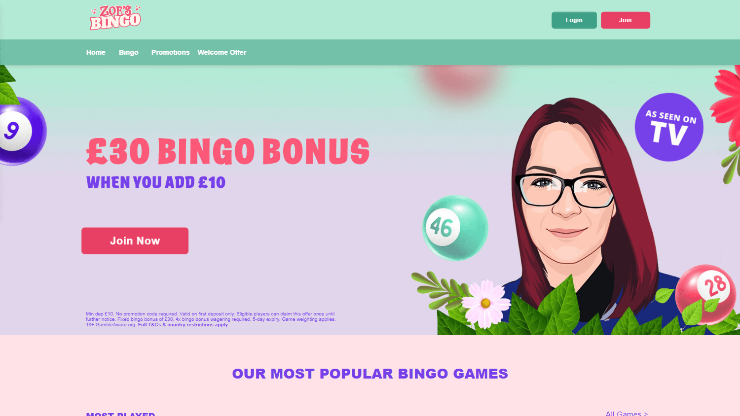 zoe's_bingo_casino_homepage_desktop