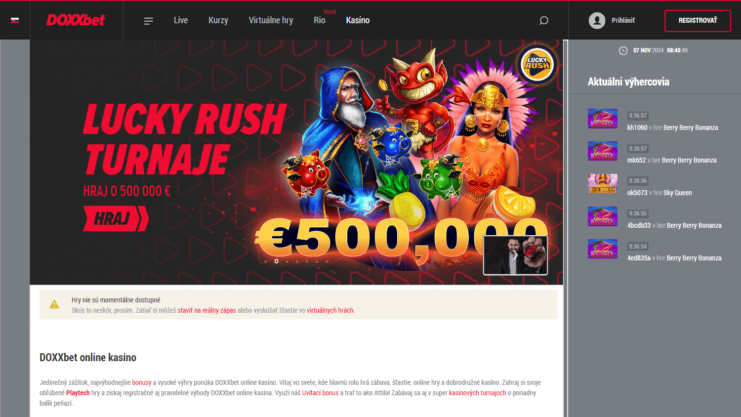 doxxbet_casino_homepage_desktop