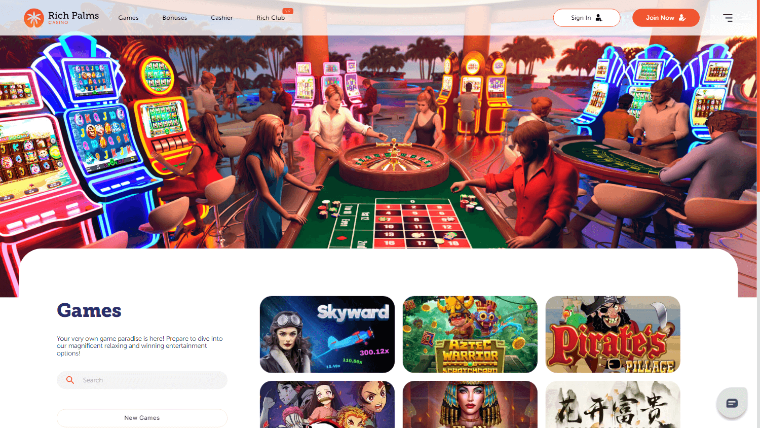 rich_palms_casino_homepage_desktop