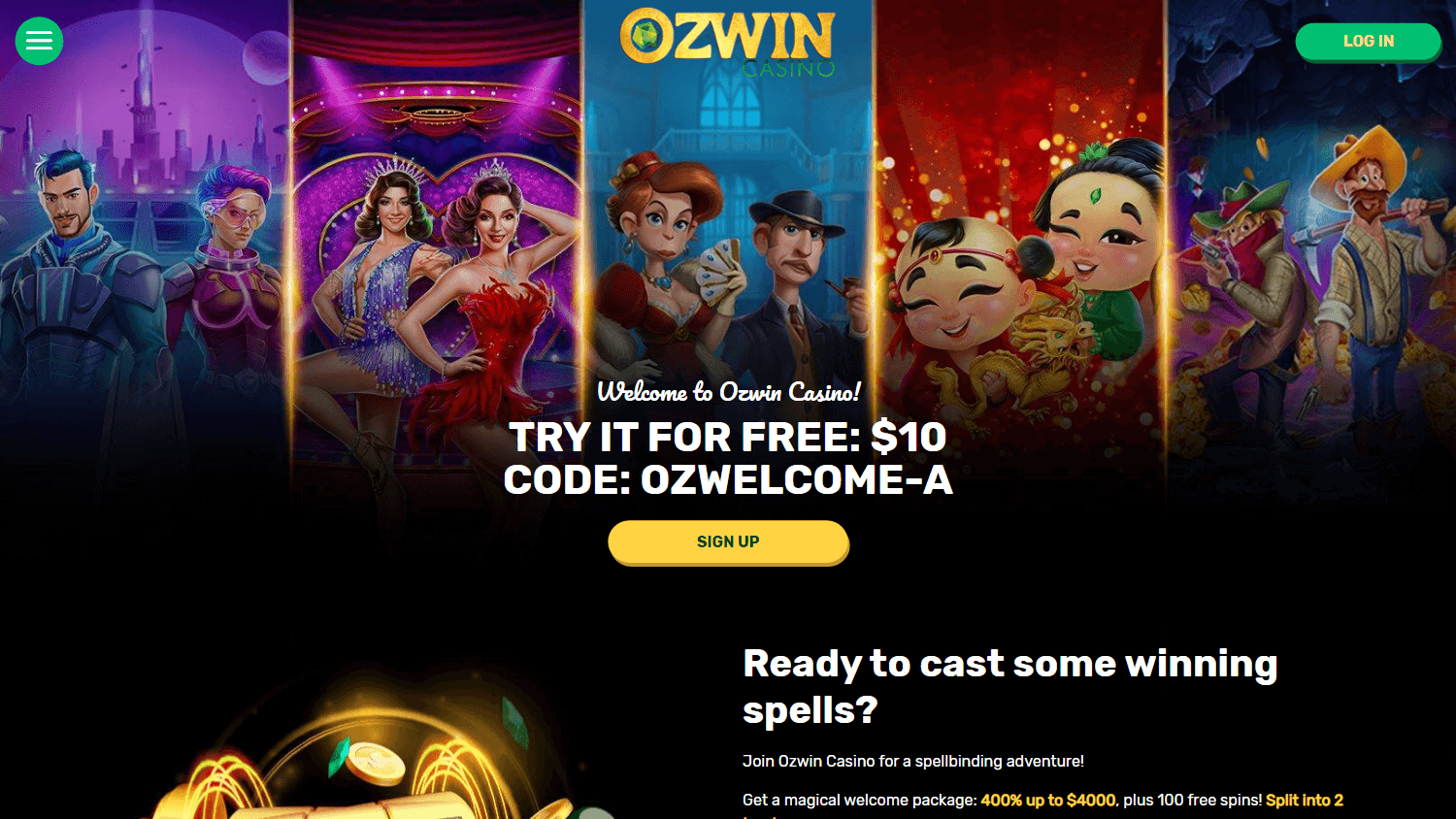 ozwin_casino_homepage_desktop