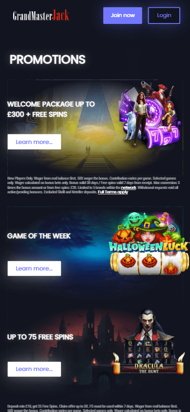 grandmasterjack_casino_promotions_mobile