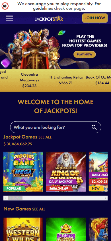 jackpotstar_casino_homepage_mobile