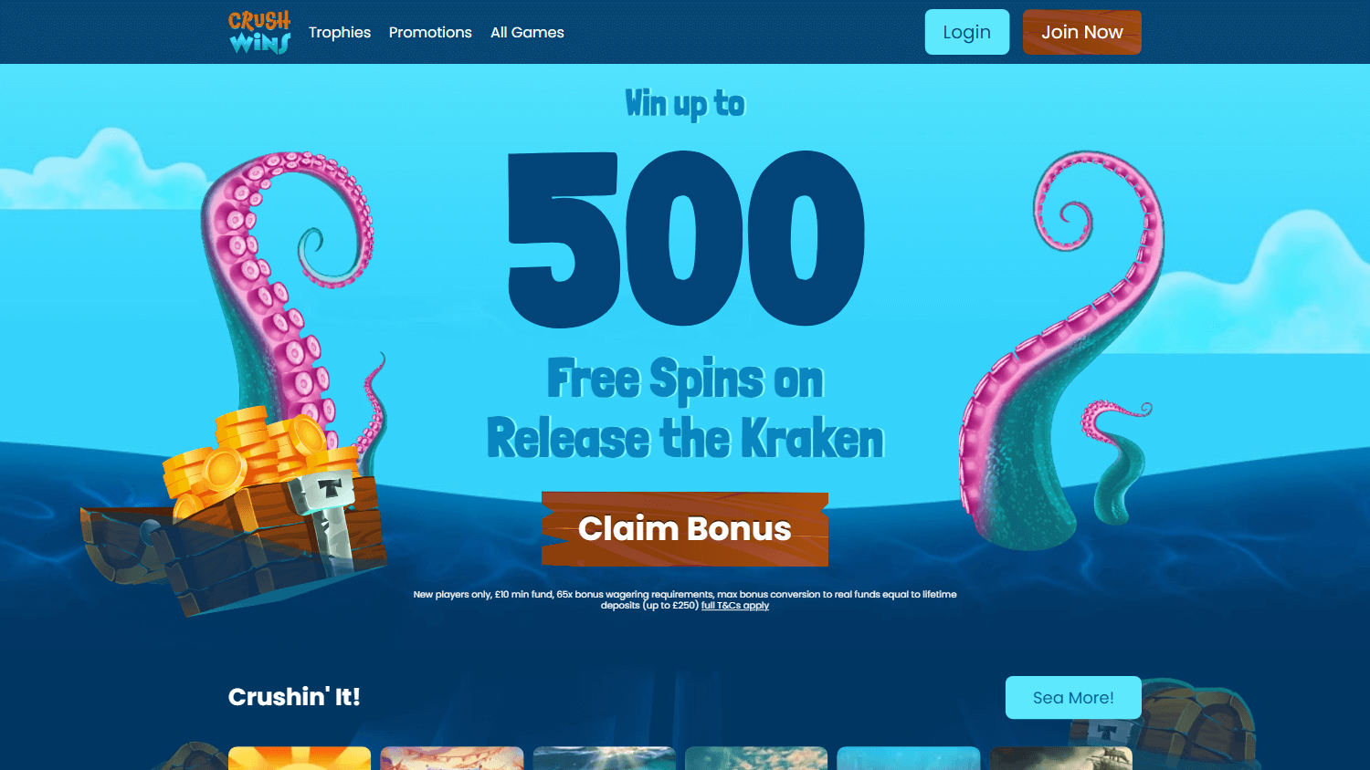 crush_wins_casino_homepage_desktop