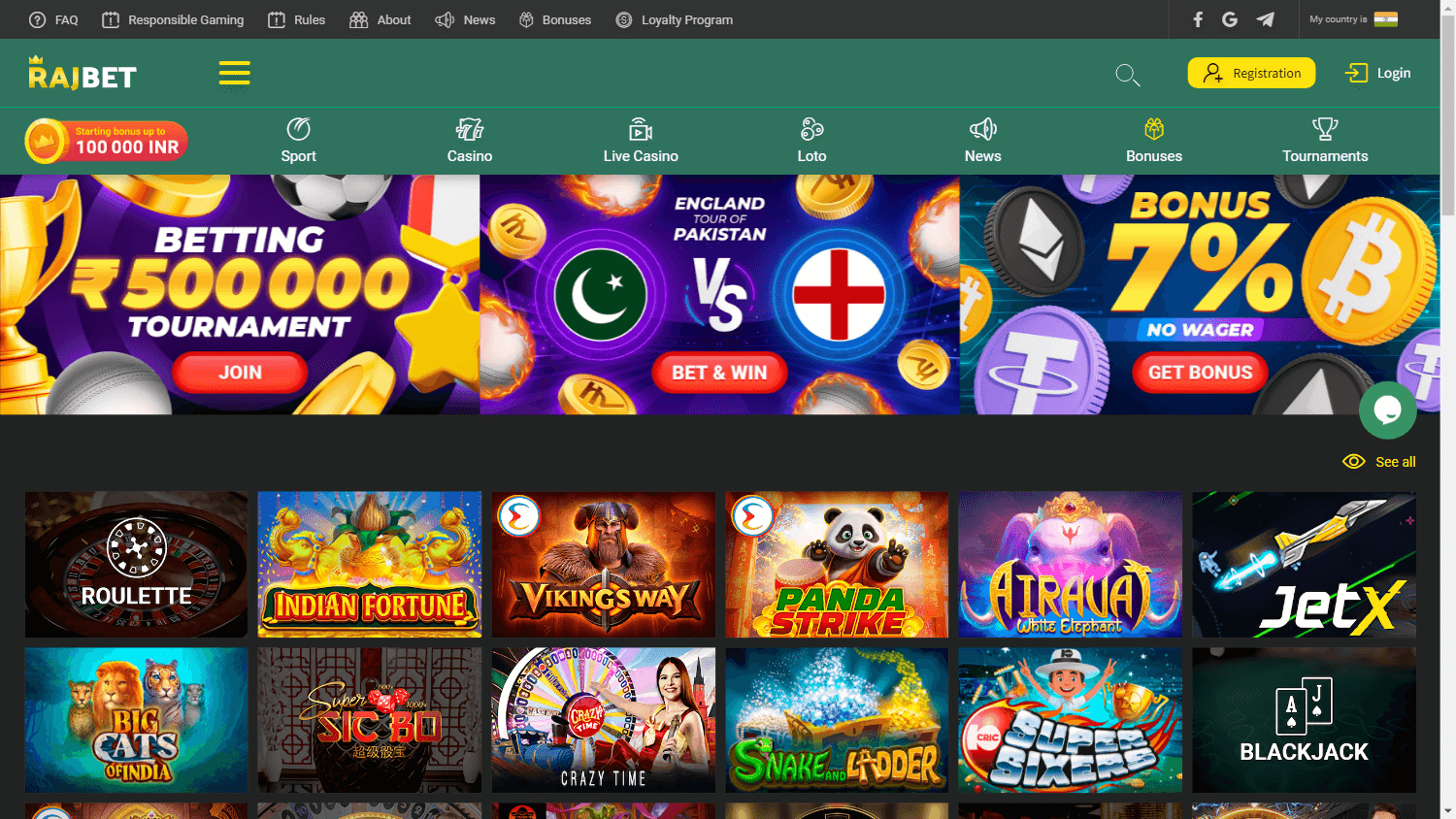 rajbet_casino_homepage_desktop