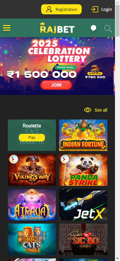 rajbet_casino_homepage_mobile