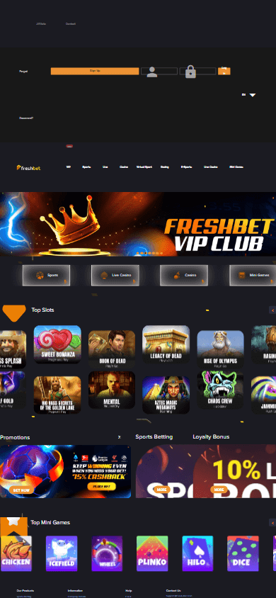 freshbet_casino_homepage_mobile