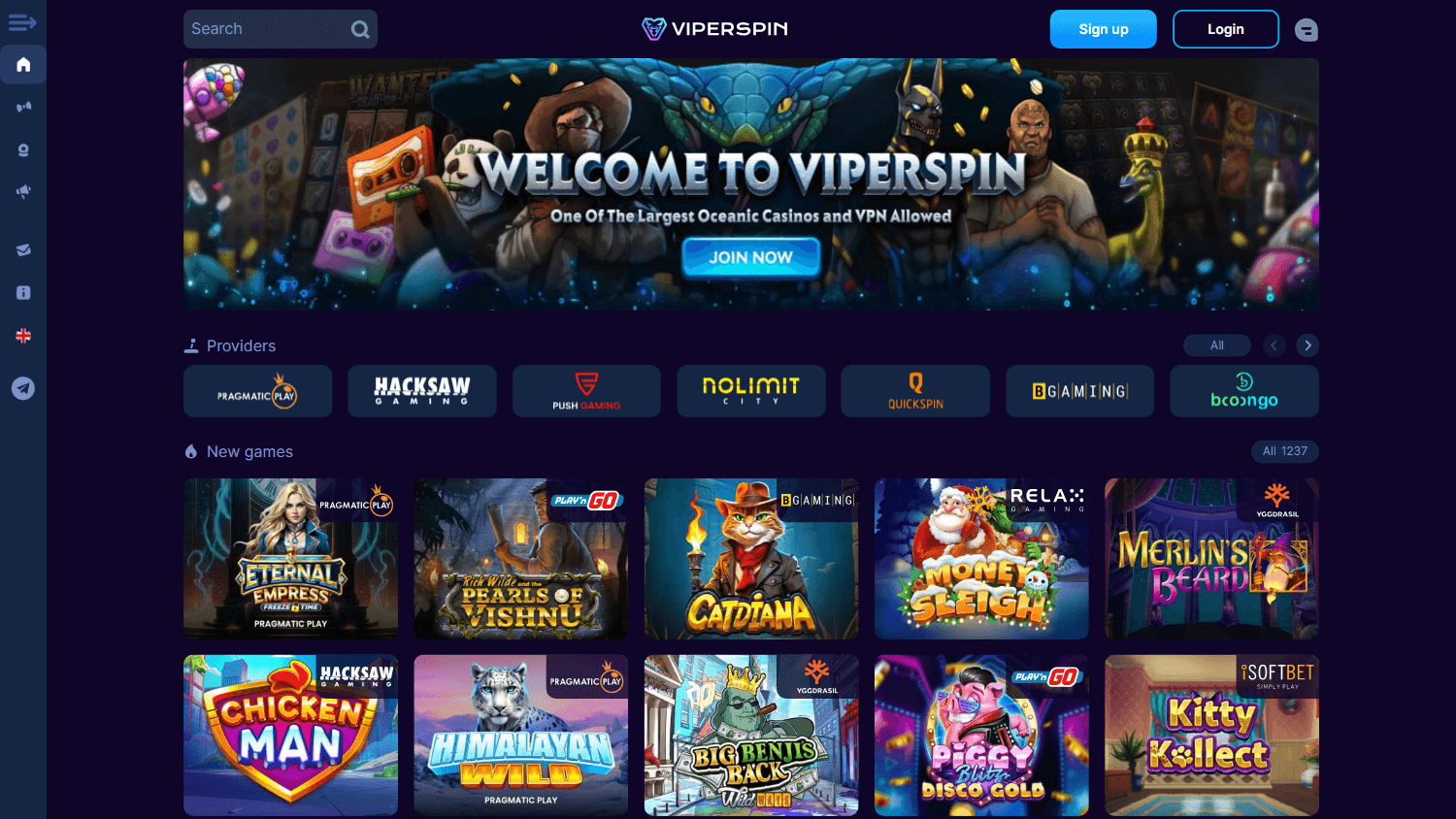 viperspin_casino_homepage_desktop