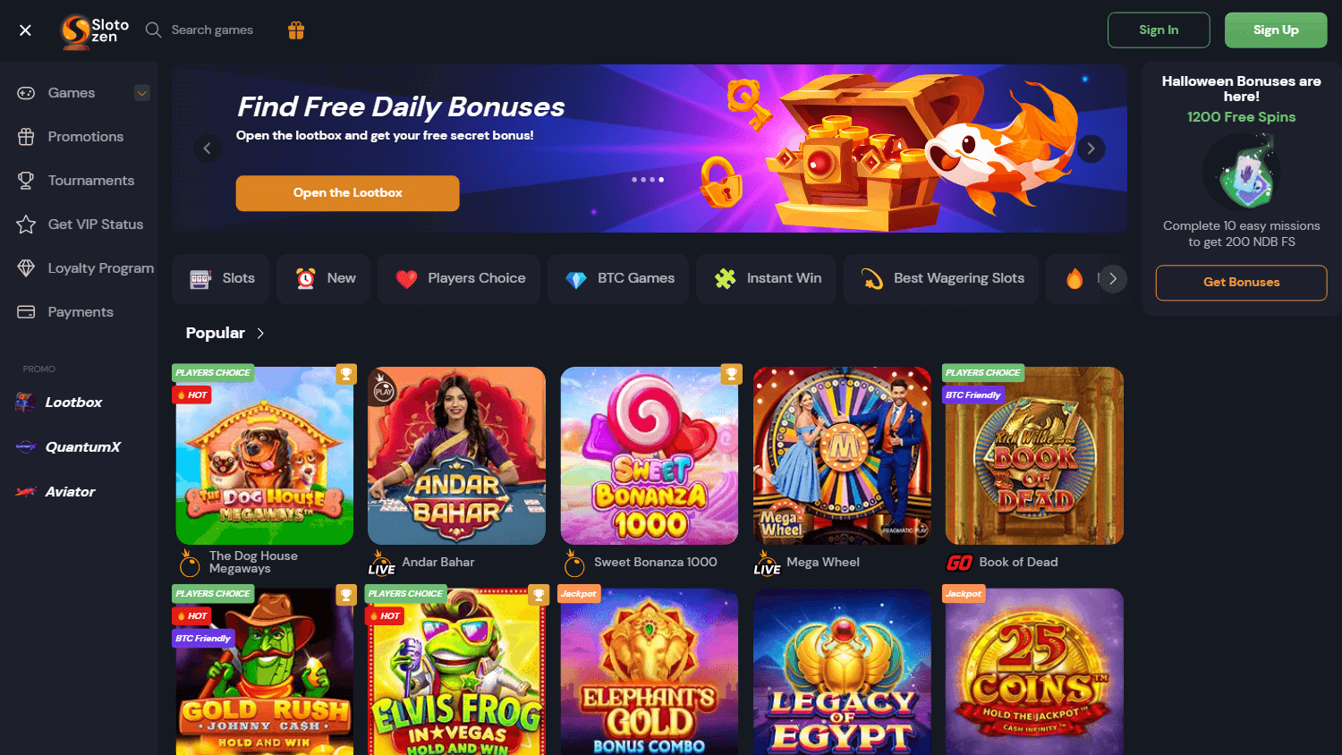 slotozen_casino_homepage_desktop