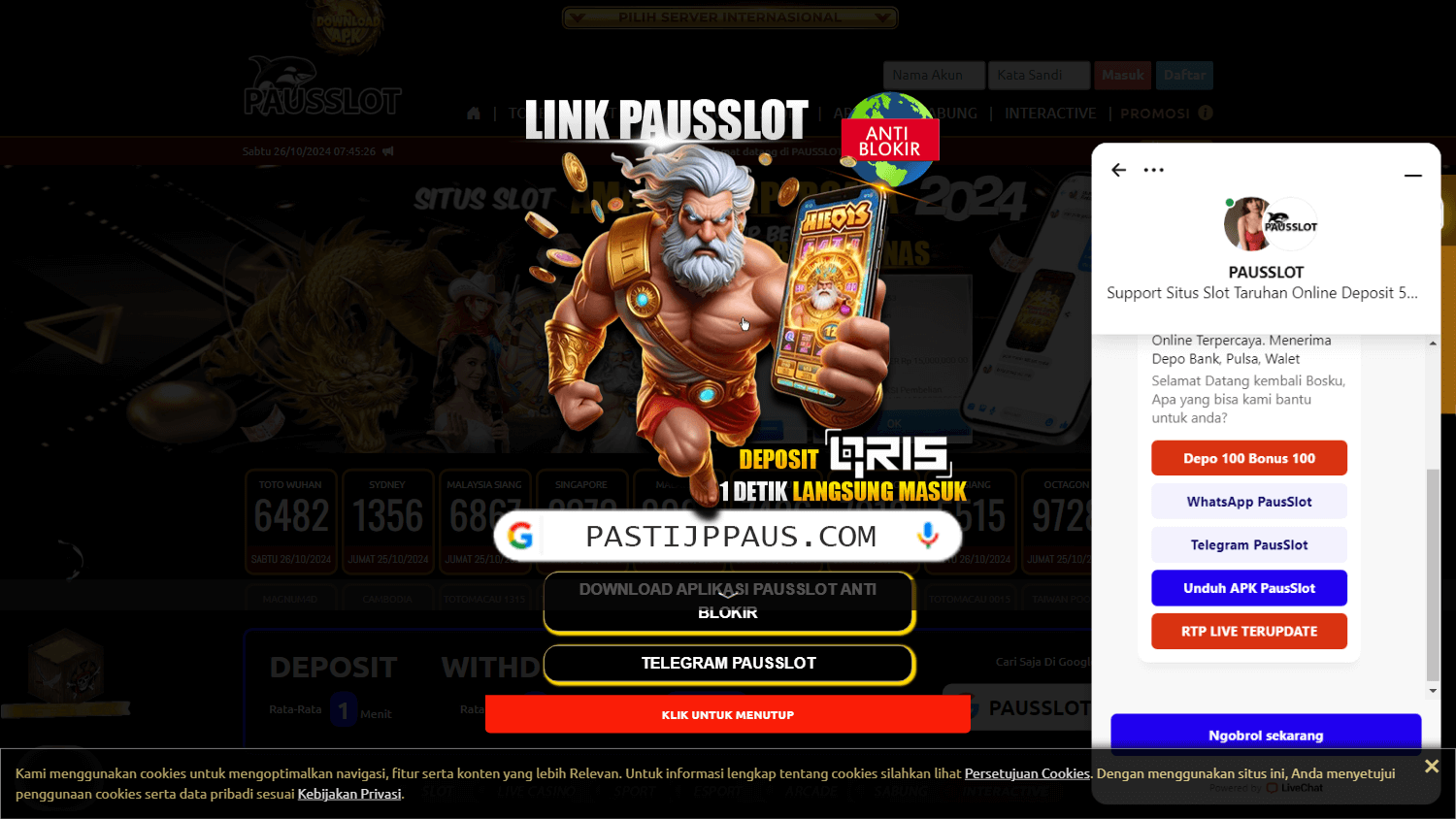 pausslot_casino_homepage_desktop