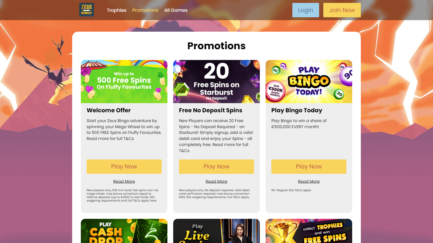zeus_bingo_casino_ie_promotions_desktop