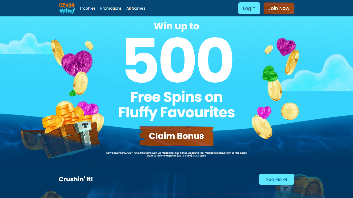 crush_wins_casino_ie_homepage_desktop