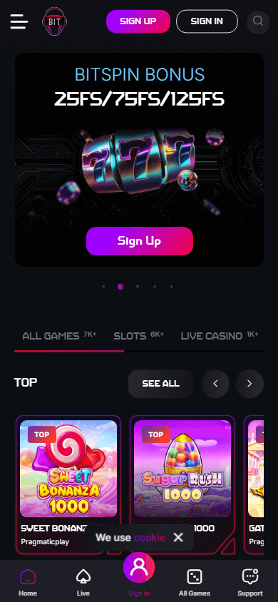 bitstrike_casino_homepage_mobile