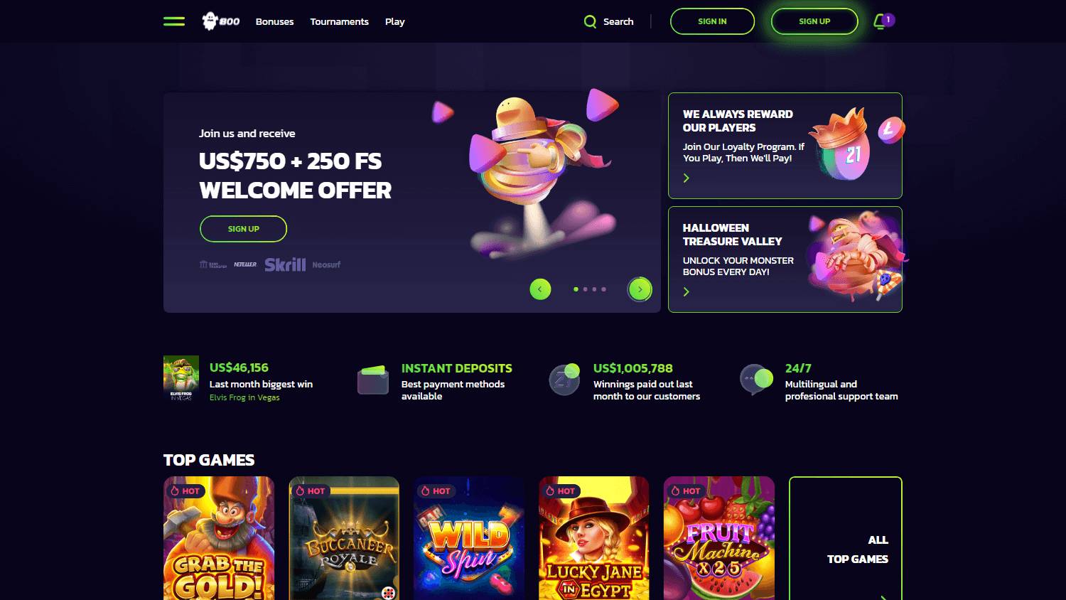 21bit_casino_homepage_desktop