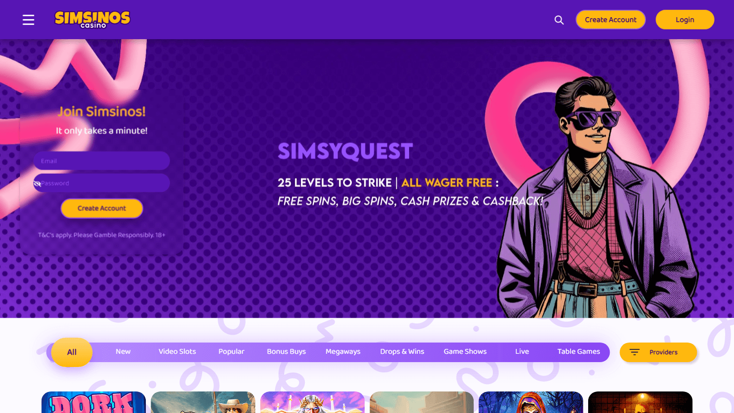 simsinos_casino_homepage_desktop