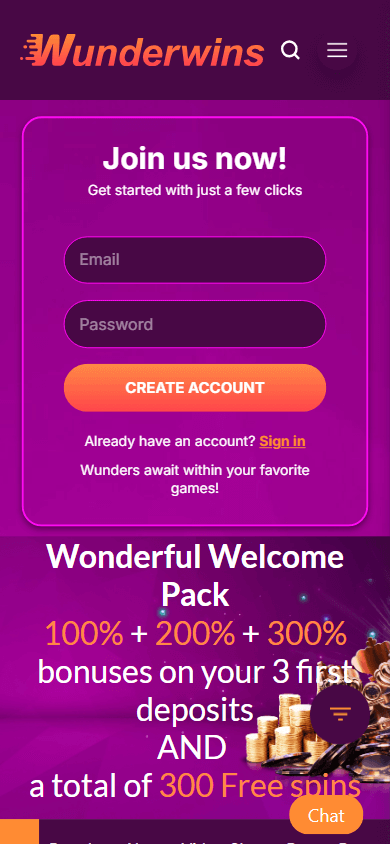 wunderwins_casino_homepage_mobile