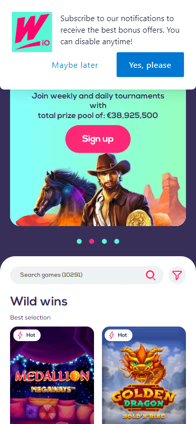 wildfortune.io_casino_homepage_mobile