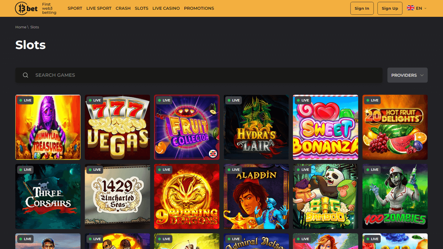 13bet_casino_game_gallery_desktop