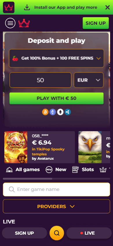 wizebets_casino_homepage_mobile