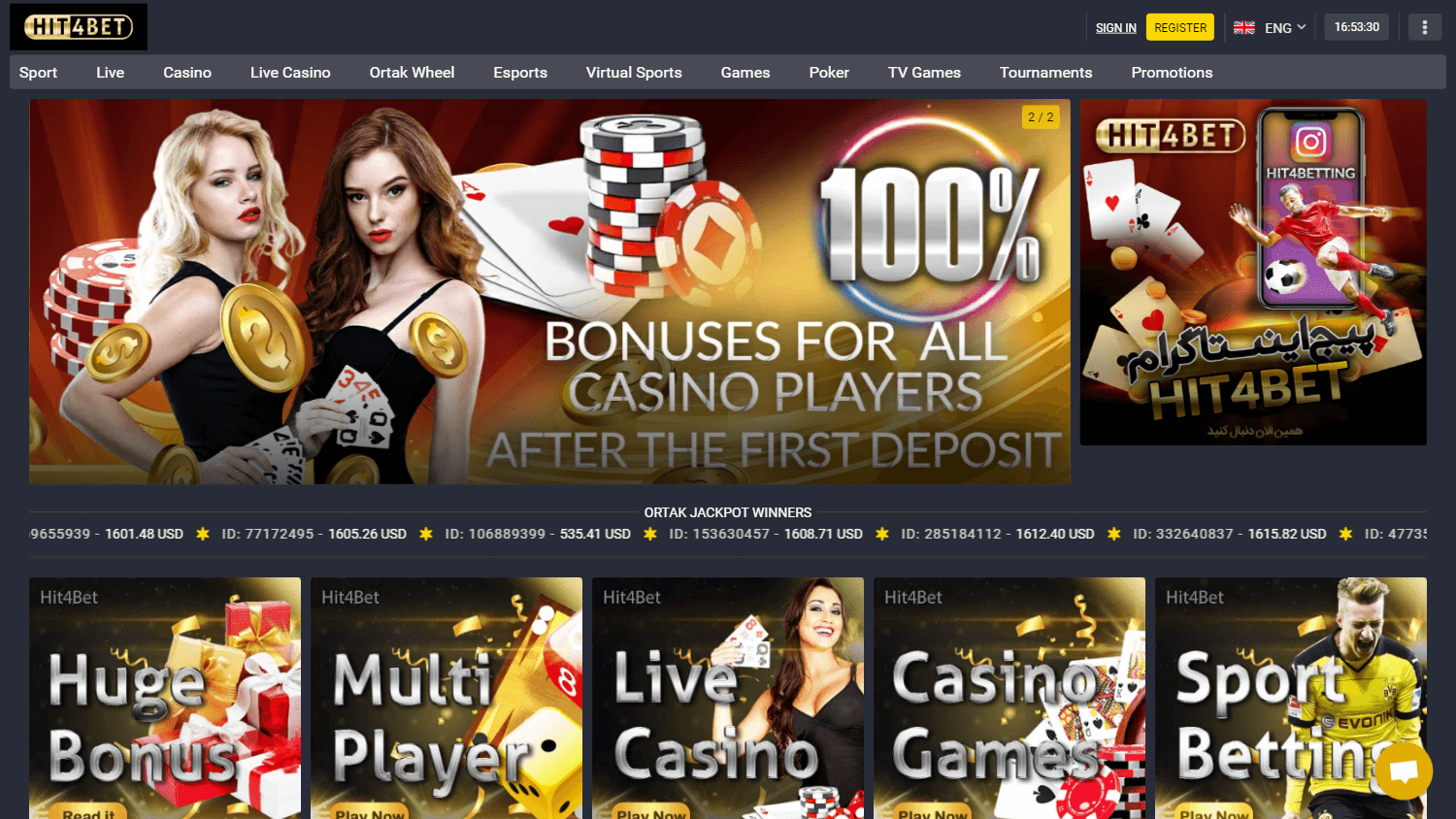 hit4bet_casino_homepage_desktop