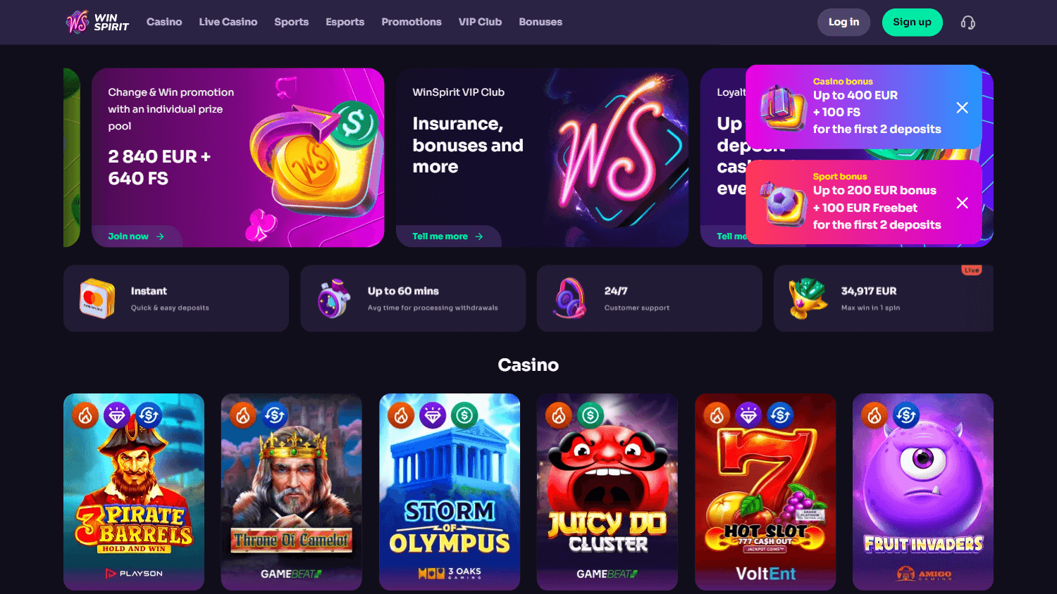 winspirit_casino_homepage_desktop