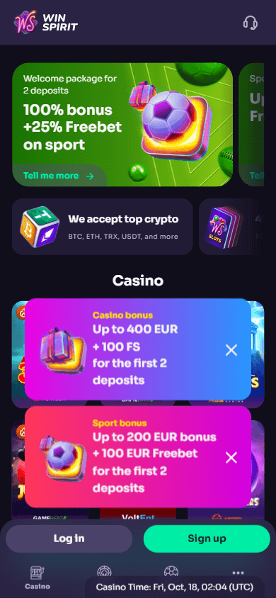 winspirit_casino_homepage_mobile