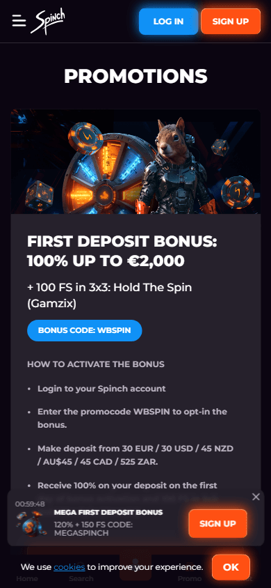 spinch_casino_promotions_mobile