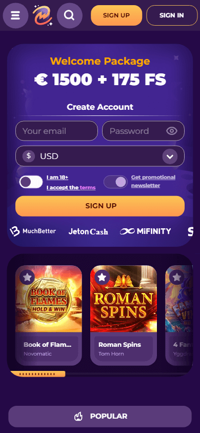 milkyway_casino_homepage_mobile