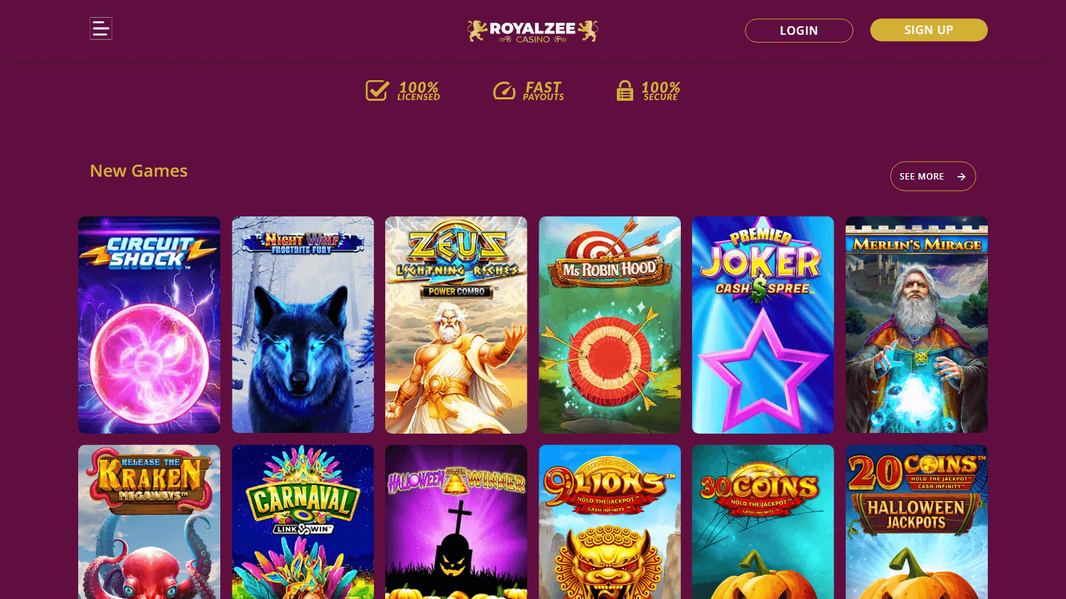 royalzee_casino_homepage_desktop