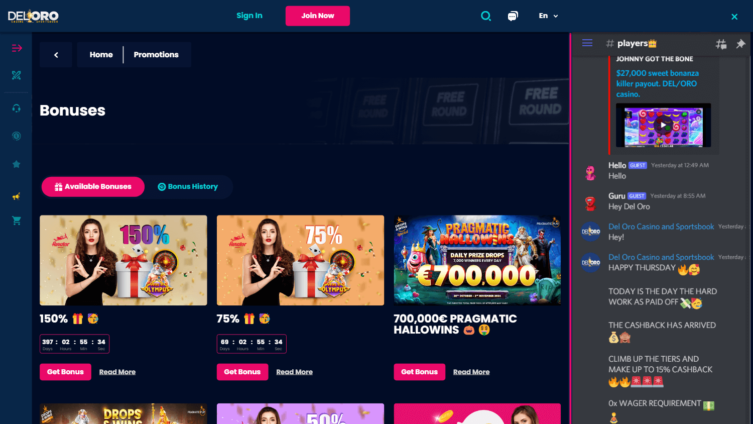 deloro_casino_promotions_desktop