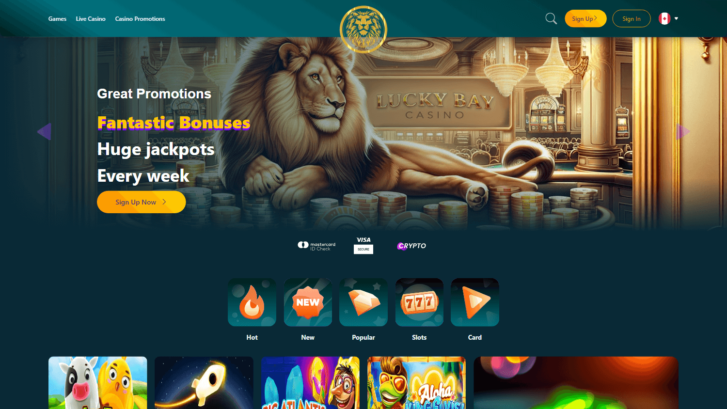 luckybay.io_casino_homepage_desktop