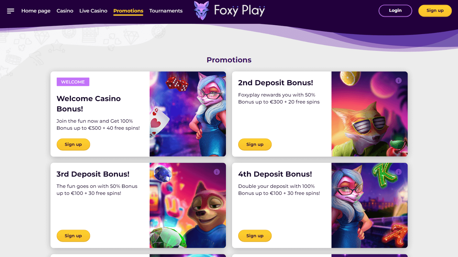 foxyplay_casino_promotions_desktop