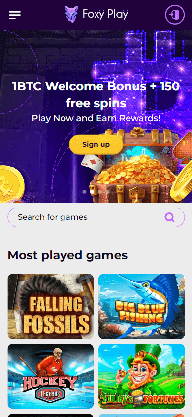 foxyplay_casino_homepage_mobile