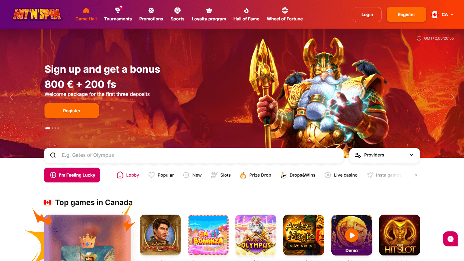 hitnspin_casino_homepage_desktop