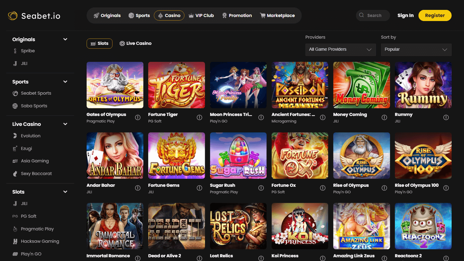 seabet_casino_game_gallery_desktop