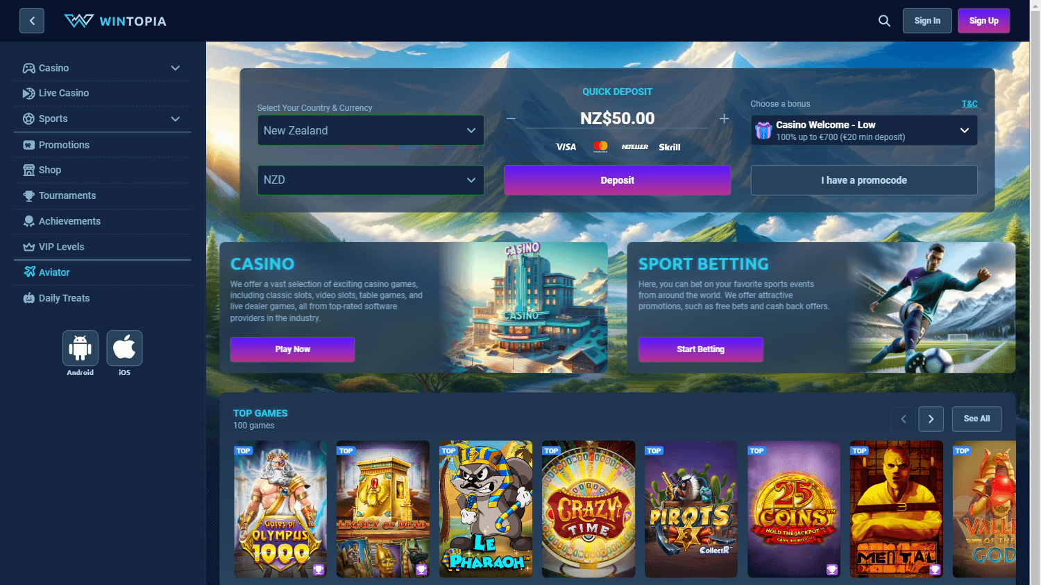 wintopia_casino_homepage_desktop