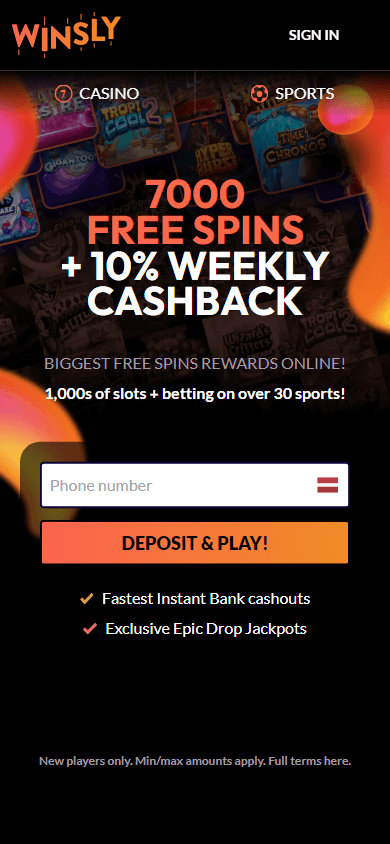 winsly_casino_homepage_mobile