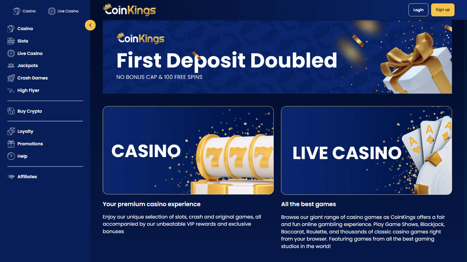 coinkings_casino_homepage_desktop