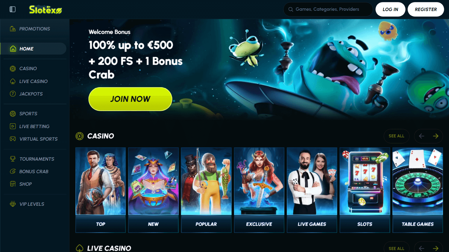 slotexo_casino_homepage_desktop