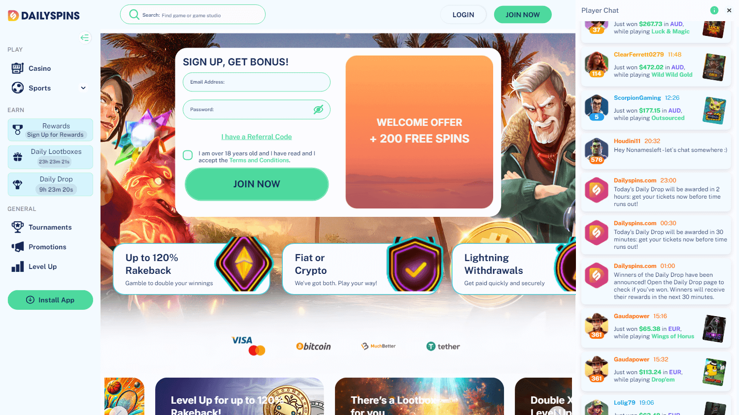 dailyspins_casino_homepage_desktop