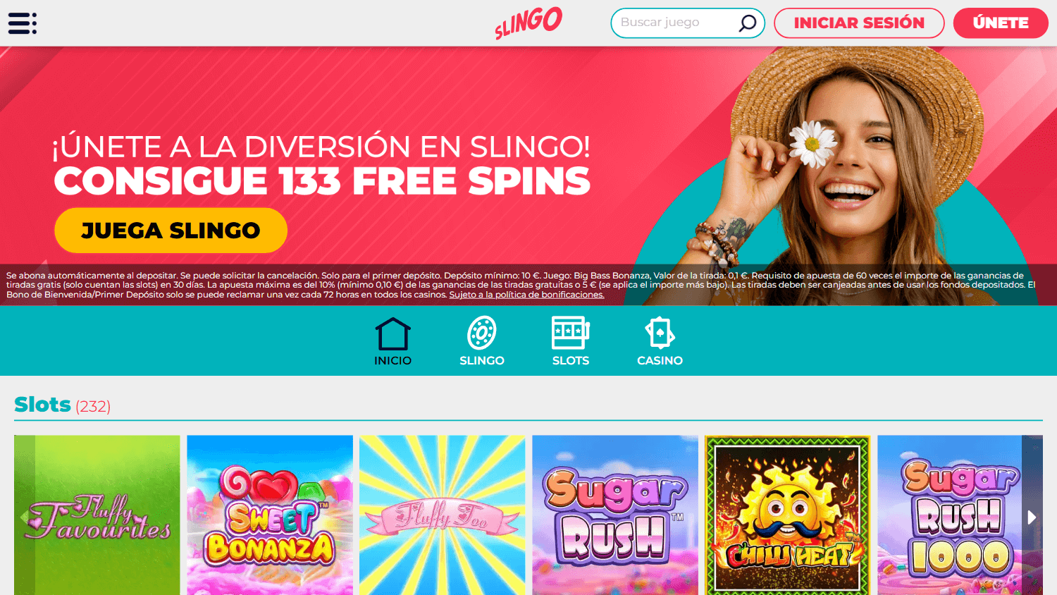 slingo_casino_es_homepage_desktop